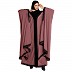 Front open designer kaftan with lace work- Puce pink Front open designer kaftan with lace work- Puce pink
